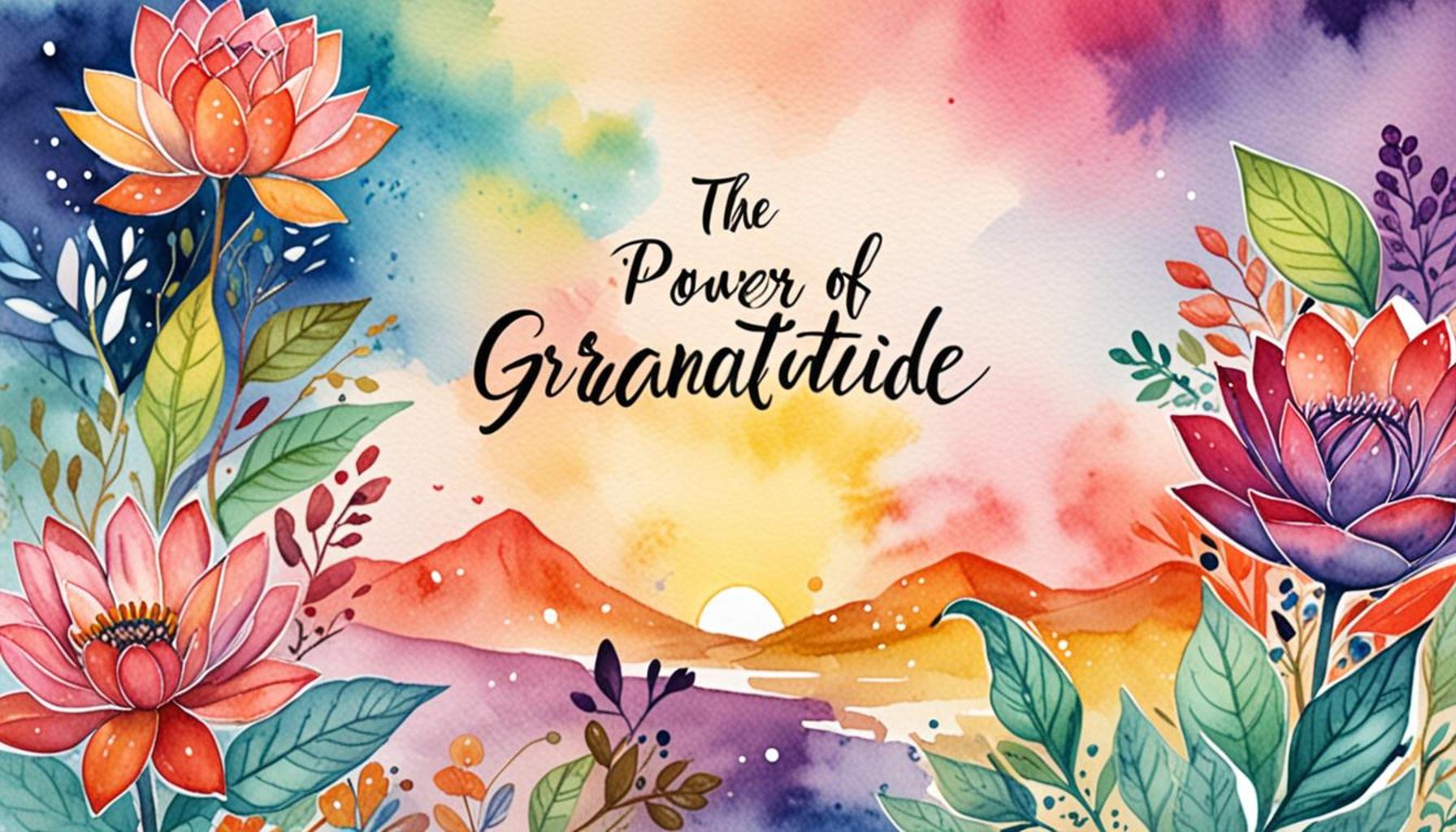 The Power of Gratitude: Cultivating a Positive Mindset for Mental Wellness